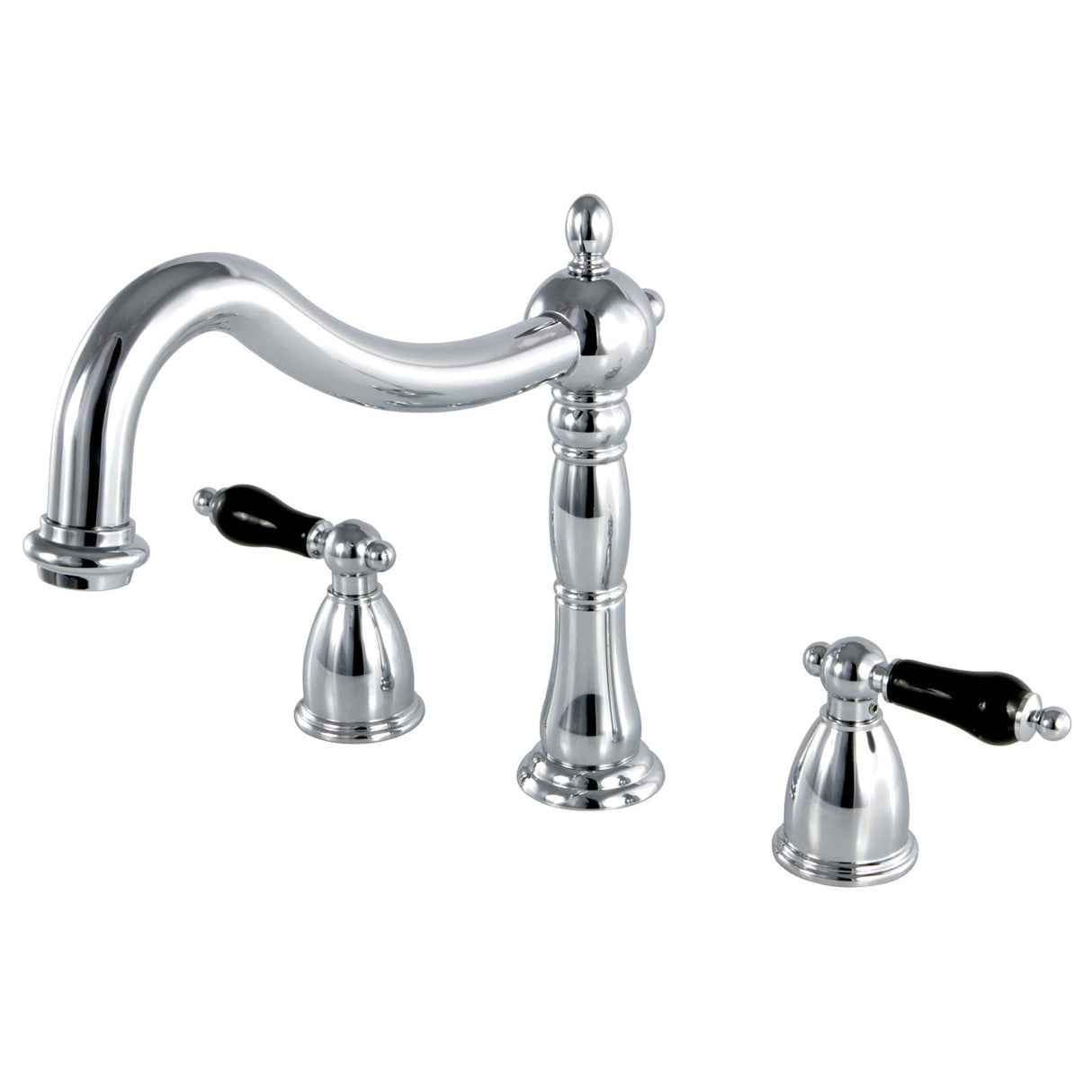 Duchess KS1341PKL Two-Handle 3-Hole Deck Mount Roman Tub Faucet, Polished Chrome