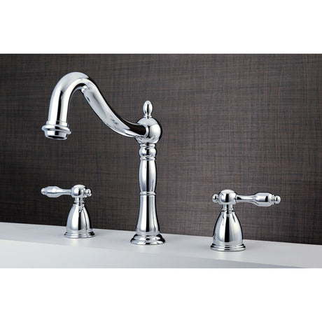 Tudor KS1341TAL Two-Handle 3-Hole Deck Mount Roman Tub Faucet, Polished Chrome