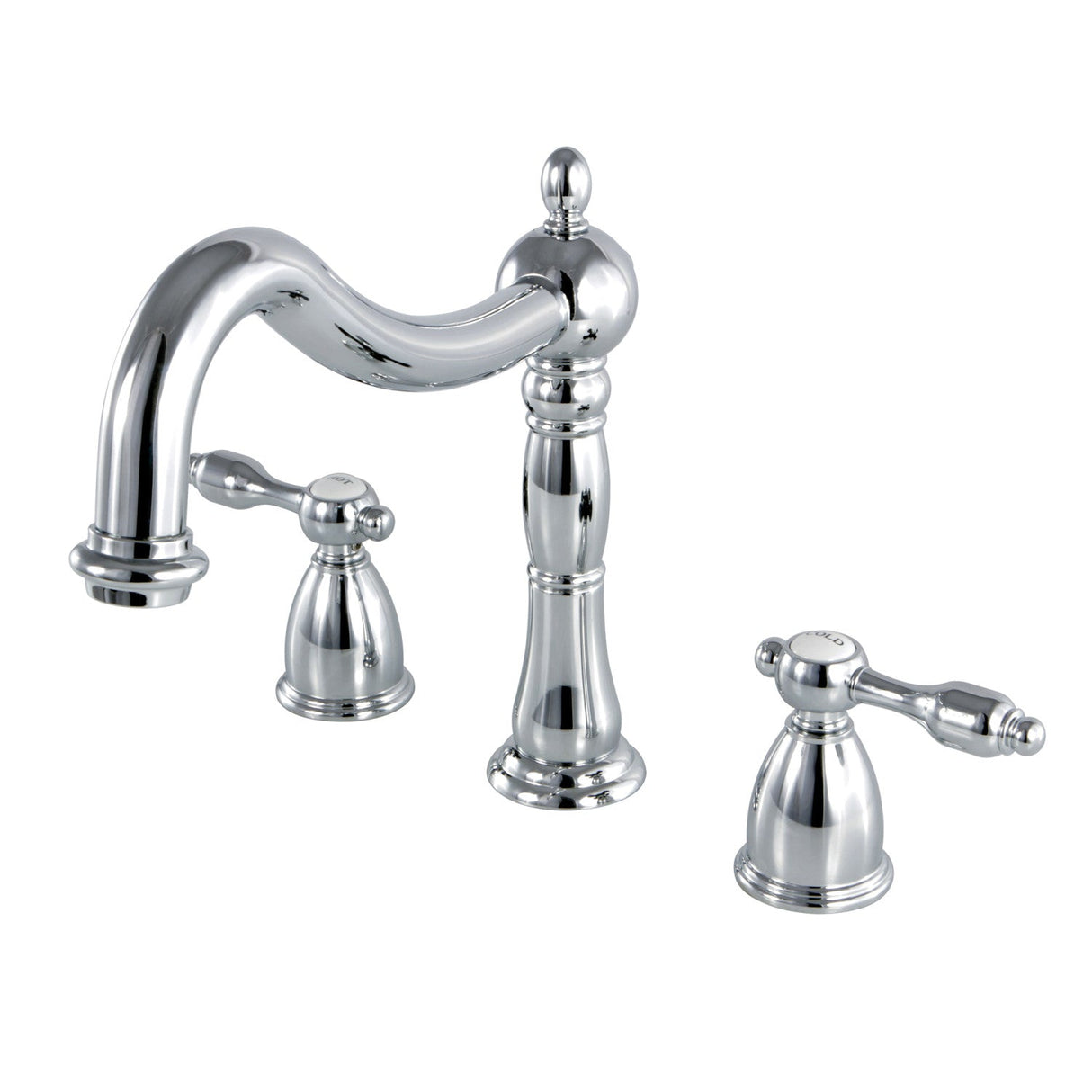 Tudor KS1341TAL Two-Handle 3-Hole Deck Mount Roman Tub Faucet, Polished Chrome