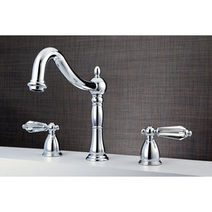 Wilshire KS1341WLL Two-Handle 3-Hole Deck Mount Roman Tub Faucet, Polished Chrome