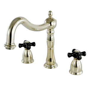 Duchess KS1342PKX Two-Handle 3-Hole Deck Mount Roman Tub Faucet, Polished Brass