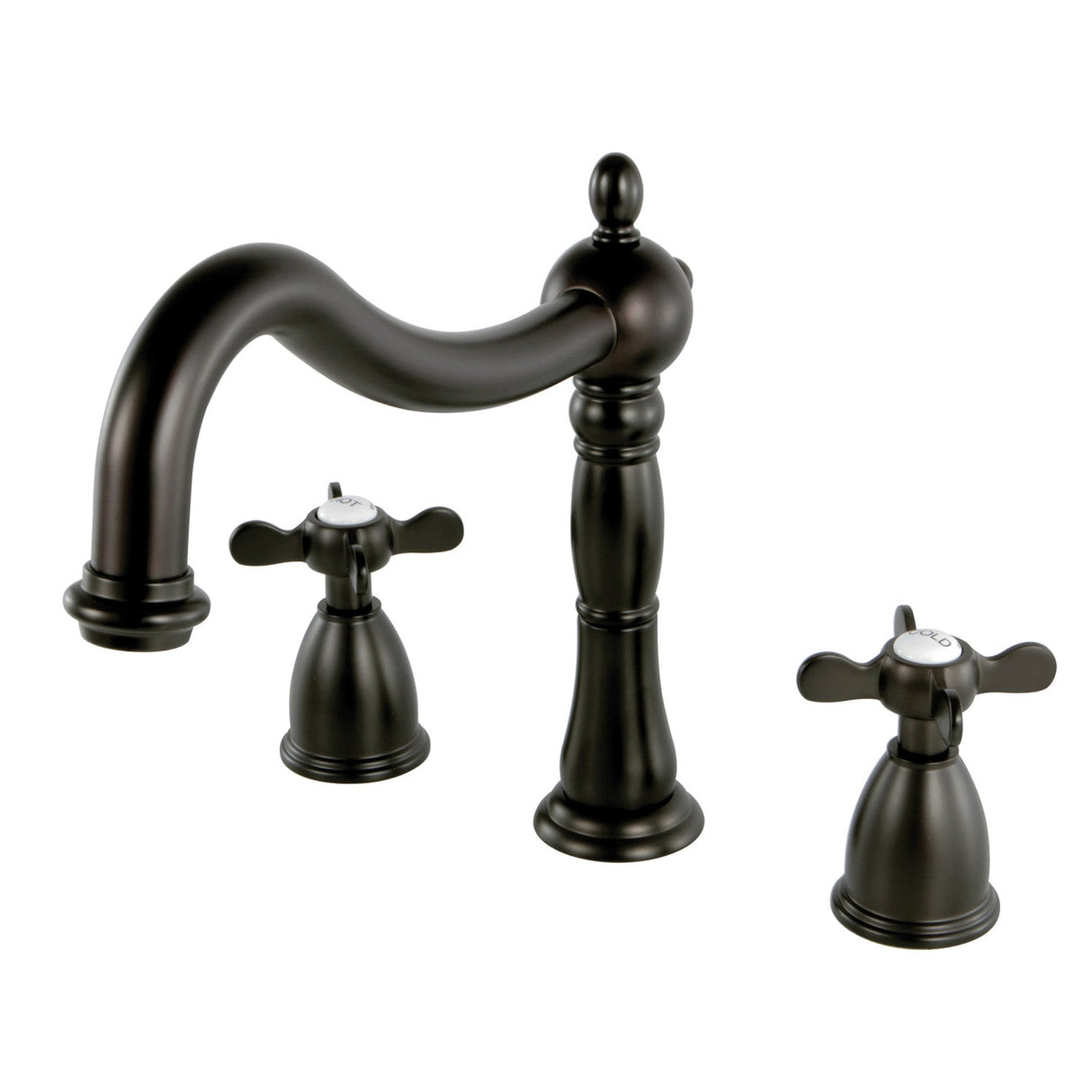 Essex KS1345BEX Two-Handle 3-Hole Deck Mount Roman Tub Faucet, Oil Rubbed Bronze