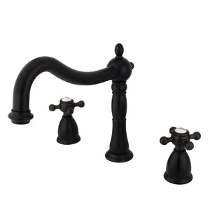 Metropolitan KS1345BX Two-Handle 3-Hole Deck Mount Roman Tub Faucet, Oil Rubbed Bronze