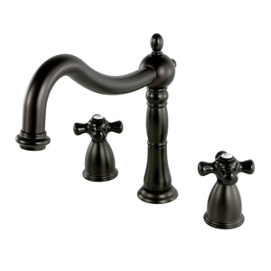 Duchess KS1345PKX Two-Handle 3-Hole Deck Mount Roman Tub Faucet, Oil Rubbed Bronze