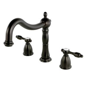 Tudor KS1345TAL Two-Handle 3-Hole Deck Mount Roman Tub Faucet, Oil Rubbed Bronze