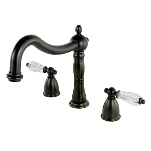 Wilshire KS1345WLL Two-Handle 3-Hole Deck Mount Roman Tub Faucet, Oil Rubbed Bronze