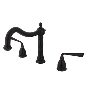 Silver Sage KS1345ZL Two-Handle 3-Hole Deck Mount Roman Tub Faucet, Oil Rubbed Bronze