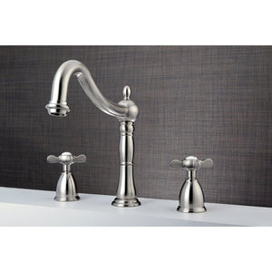 Essex KS1348BEX Two-Handle 3-Hole Deck Mount Roman Tub Faucet, Brushed Nickel