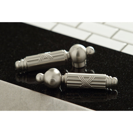 Georgian KS1348GL Two-Handle 3-Hole Deck Mount Roman Tub Faucet, Brushed Nickel