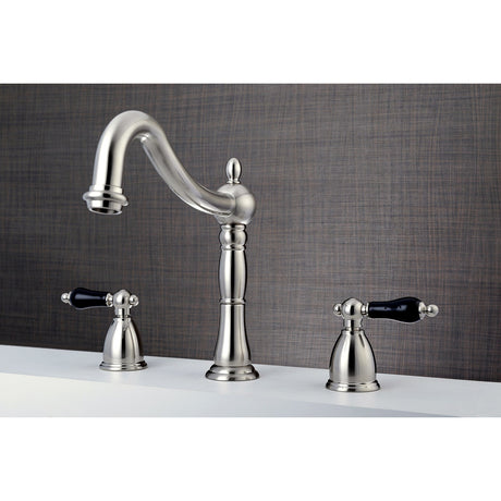 Duchess KS1348PKL Two-Handle 3-Hole Deck Mount Roman Tub Faucet, Brushed Nickel