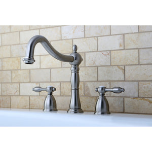 Tudor KS1348TAL Two-Handle 3-Hole Deck Mount Roman Tub Faucet, Brushed Nickel