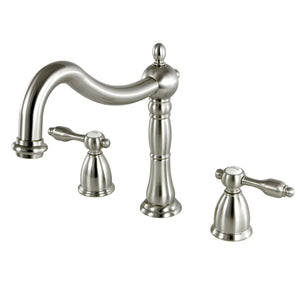 Tudor KS1348TAL Two-Handle 3-Hole Deck Mount Roman Tub Faucet, Brushed Nickel