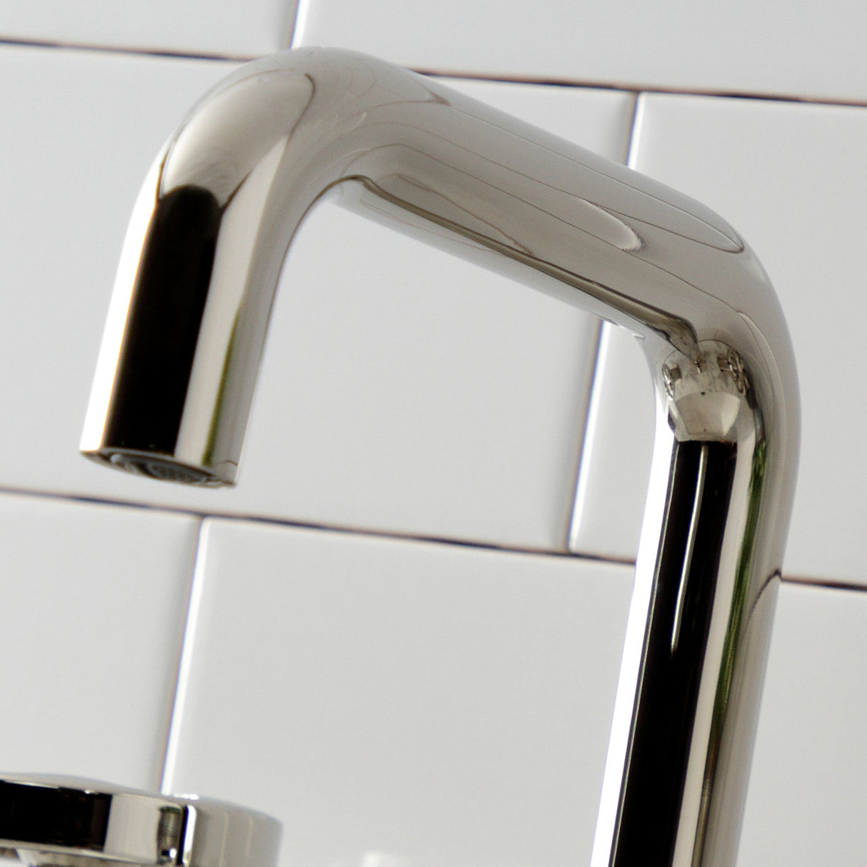 Belknap KS1416RX Two-Handle 3-Hole Deck Mount Widespread Bathroom Faucet with Push Pop-Up, Polished Nickel