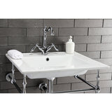 Heritage KS1431AL Two-Handle 1-or-3 Hole Deck Mount Bathroom Faucet with Brass Pop-Up, Polished Chrome