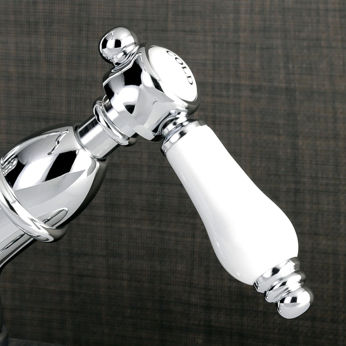 Bel-Air KS1431BPL Two-Handle 1-or-3 Hole Deck Mount Bathroom Faucet with Brass Pop-Up, Polished Chrome