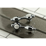Tudor KS1431TAL Two-Handle 1-or-3 Hole Deck Mount Bathroom Faucet with Brass Pop-Up, Polished Chrome