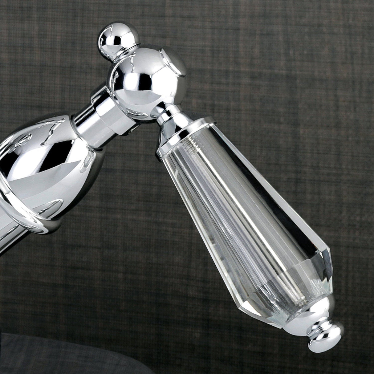 Wilshire KS1431WLL Two-Handle 1-or-3 Hole Deck Mount Bathroom Faucet with Brass Pop-Up, Polished Chrome