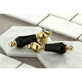 Duchess KS1432PKL Two-Handle 1-or-3 Hole Deck Mount Bathroom Faucet with Brass Pop-Up, Polished Brass