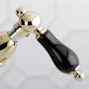 Duchess KS1432PKL Two-Handle 1-or-3 Hole Deck Mount Bathroom Faucet with Brass Pop-Up, Polished Brass