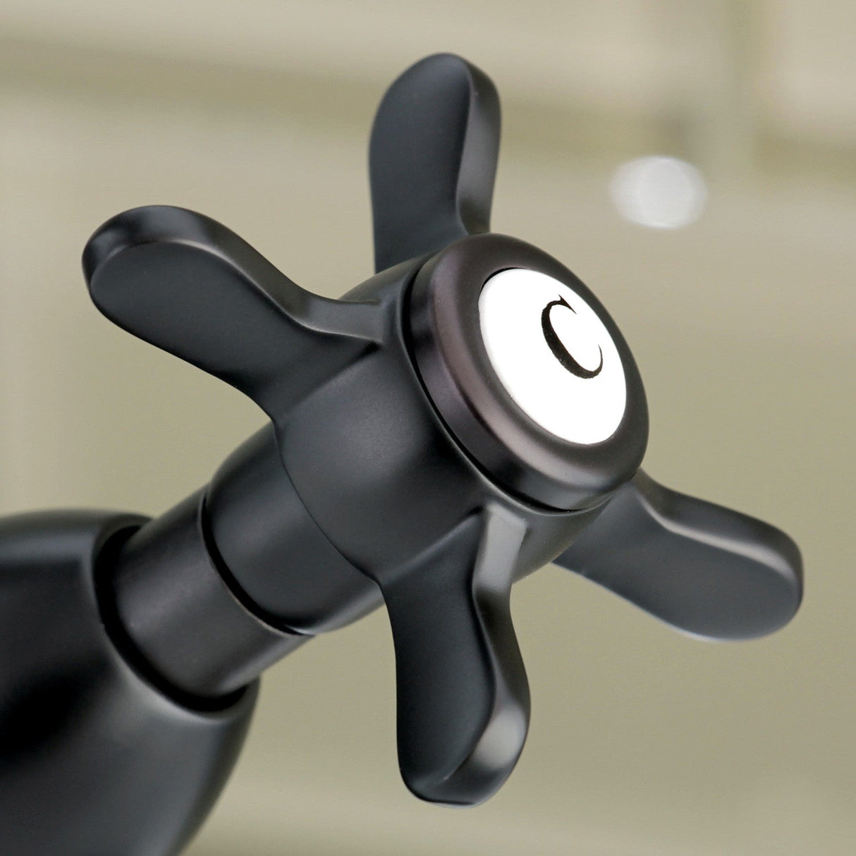 Essex KS1435BEX Two-Handle 1-or-3 Hole Deck Mount Bathroom Faucet with Brass Pop-Up, Oil Rubbed Bronze