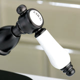 Bel-Air KS1435BPL Two-Handle 1-or-3 Hole Deck Mount Bathroom Faucet with Brass Pop-Up, Oil Rubbed Bronze