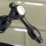 Tudor KS1435TAL Two-Handle 1-or-3 Hole Deck Mount Bathroom Faucet with Brass Pop-Up, Oil Rubbed Bronze