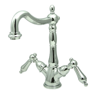 Heritage KS1491AL Two-Handle 1-or-3 Hole Deck Mount Vessel Faucet, Polished Chrome