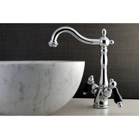 Duchess KS1491PKL Two-Handle 1-or-3 Hole Deck Mount Vessel Faucet, Polished Chrome
