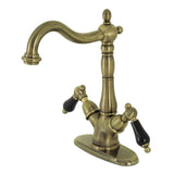 Duchess KS1493PKL Two-Handle 1-or-3 Hole Deck Mount Vessel Faucet, Antique Brass