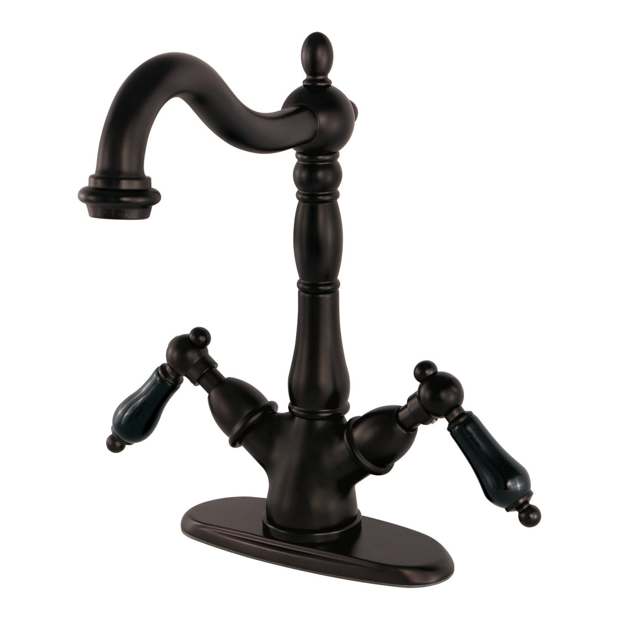 Duchess KS1495PKL Two-Handle 1-or-3 Hole Deck Mount Vessel Faucet, Oil Rubbed Bronze