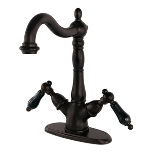 Duchess KS1495PKL Two-Handle 1-or-3 Hole Deck Mount Vessel Faucet, Oil Rubbed Bronze