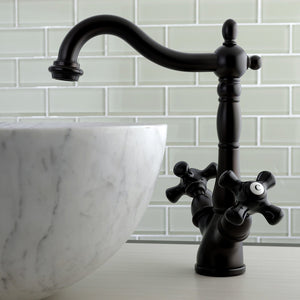 Duchess KS1495PKX Two-Handle 1-or-3 Hole Deck Mount Vessel Faucet, Oil Rubbed Bronze