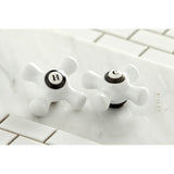 Heritage KS1495PX Two-Handle 1-or-3 Hole Deck Mount Vessel Faucet, Oil Rubbed Bronze