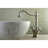 Essex KS1498BEX Two-Handle 1-or-3 Hole Deck Mount Vessel Faucet, Brushed Nickel
