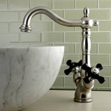 Duchess KS1498PKX Two-Handle 1-or-3 Hole Deck Mount Vessel Faucet, Brushed Nickel