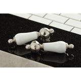 Heritage KS1498PL Two-Handle 1-or-3 Hole Deck Mount Vessel Faucet, Brushed Nickel