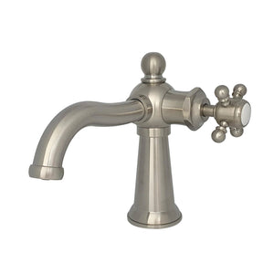 Nautical KS154BXBN Single-Handle 1-Hole Deck Mount Bathroom Faucet with Push Pop-Up, Brushed Nickel