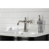 Nautical KS154BXPN Single-Handle 1-Hole Deck Mount Bathroom Faucet with Push Pop-Up, Polished Nickel