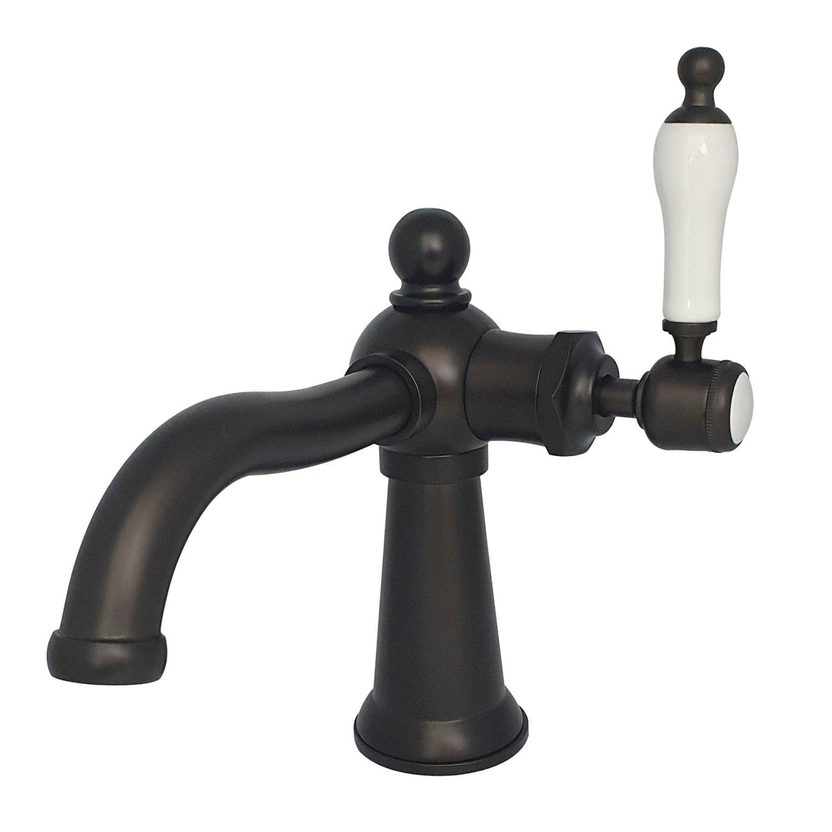 Nautical KS154KLORB Single-Handle 1-Hole Deck Mount Bathroom Faucet with Push Pop-Up, Oil Rubbed Bronze