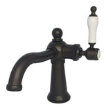 Nautical KS154KLORB Single-Handle 1-Hole Deck Mount Bathroom Faucet with Push Pop-Up, Oil Rubbed Bronze