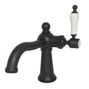 Nautical KS154KLORB Single-Handle 1-Hole Deck Mount Bathroom Faucet with Push Pop-Up, Oil Rubbed Bronze