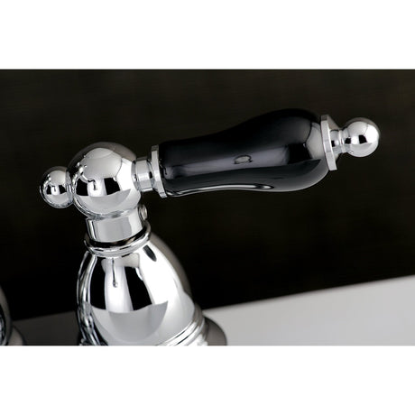 Duchess KS1601PKL Two-Handle 3-Hole Deck Mount 4" Centerset Bathroom Faucet with Brass Pop-Up, Polished Chrome