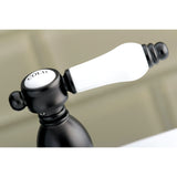Bel-Air KS1605BPL Two-Handle 3-Hole Deck Mount 4" Centerset Bathroom Faucet with Brass Pop-Up, Oil Rubbed Bronze