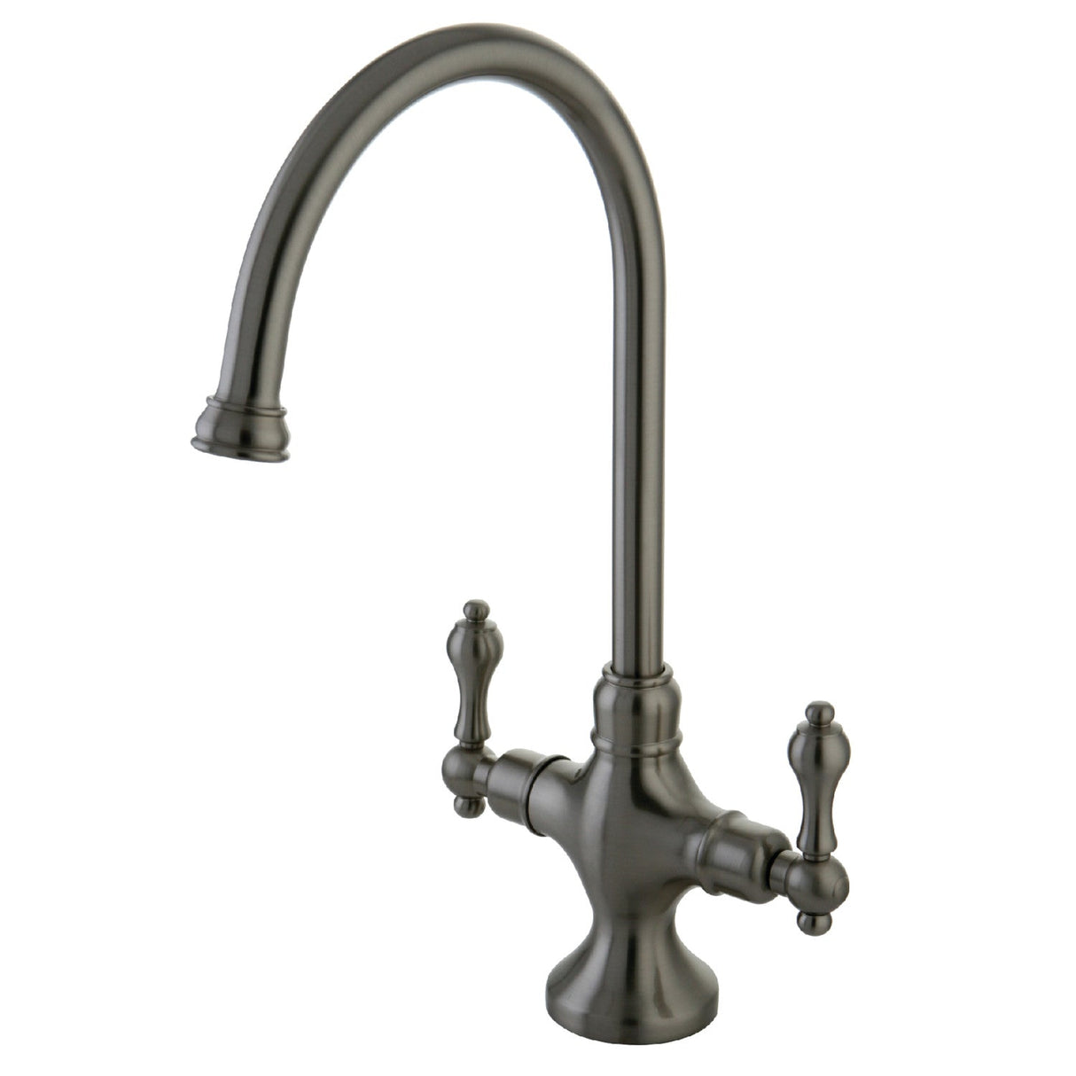 Vintage KS1768ALLS Two-Handle 1-Hole Deck Mount Kitchen Faucet, Brushed Nickel
