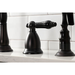 Duchess KS1795PKLBS Two-Handle 4-Hole Deck Mount Widespread Kitchen Faucet with Brass Sprayer, Oil Rubbed Bronze