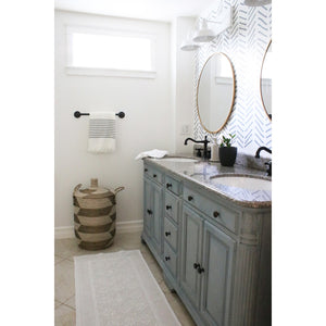 Heritage KS1970AX Two-Handle 3-Hole Deck Mount Widespread Bathroom Faucet with Brass Pop-Up, Matte Black