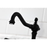 Duchess KS1970PKL Two-Handle 3-Hole Deck Mount Widespread Bathroom Faucet with Brass Pop-Up, Matte Black