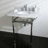 French Country KS1971TX Two-Handle 3-Hole Deck Mount Widespread Bathroom Faucet with Brass Pop-Up, Polished Chrome