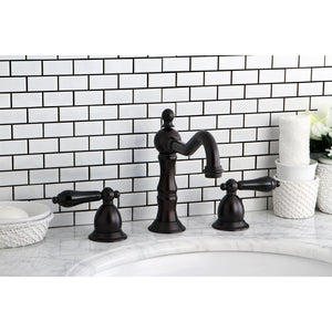 Duchess KS1975PKL Two-Handle 3-Hole Deck Mount Widespread Bathroom Faucet with Brass Pop-Up, Oil Rubbed Bronze