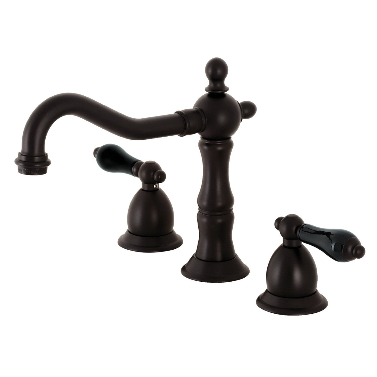 Duchess KS1975PKL Two-Handle 3-Hole Deck Mount Widespread Bathroom Faucet with Brass Pop-Up, Oil Rubbed Bronze